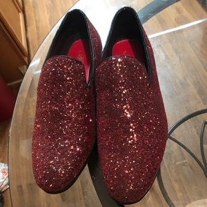 Amali Red Loafers Size 12